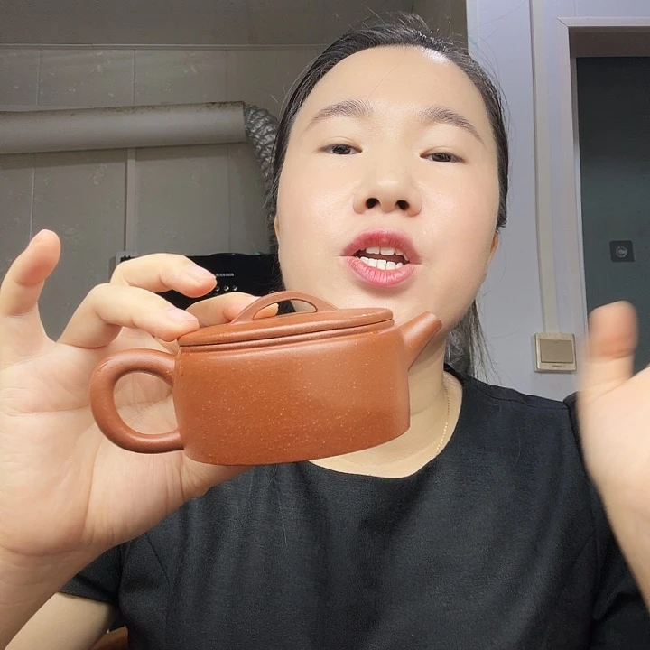 茶壶紫砂原矿半手工降坡汉瓦180cc