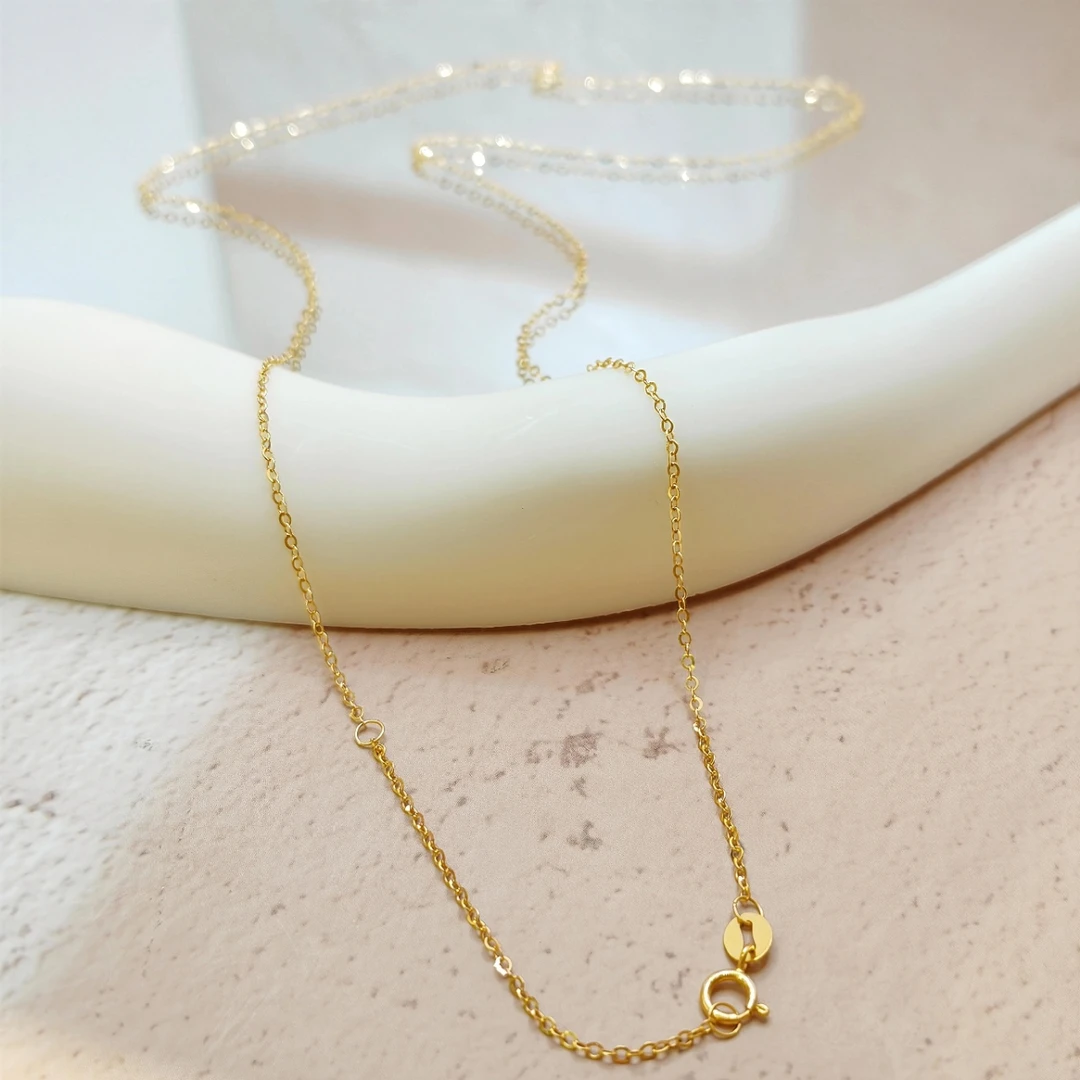 【小宝专属】18K金闪O链 1125 A1