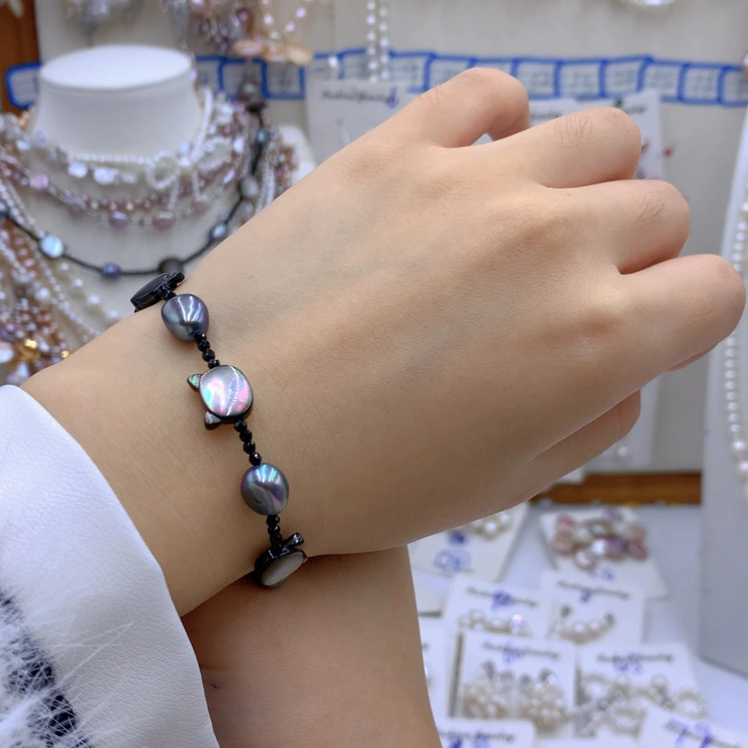 淡水珍珠颈饰银S925镶嵌