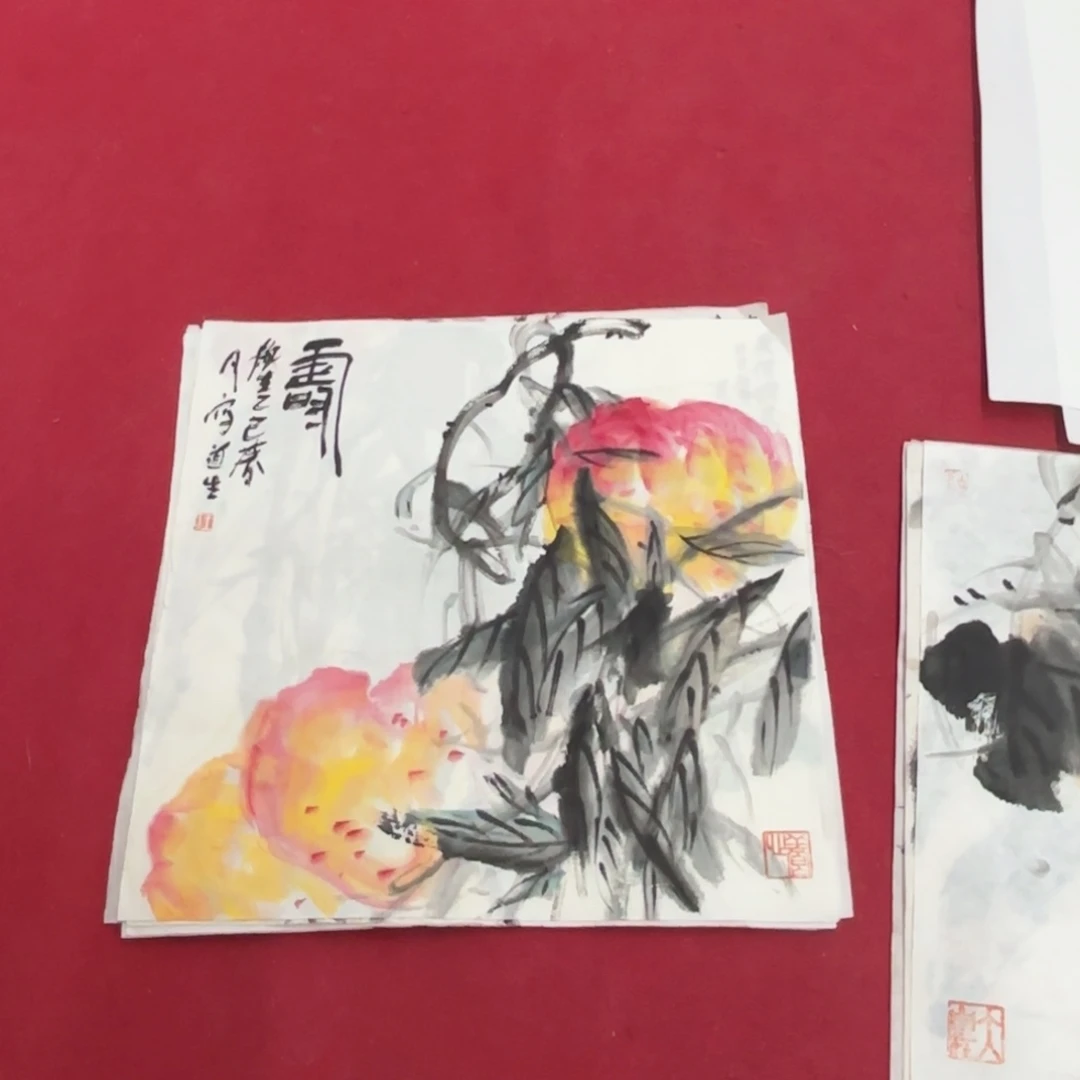 国画花鸟等多种鸟类的