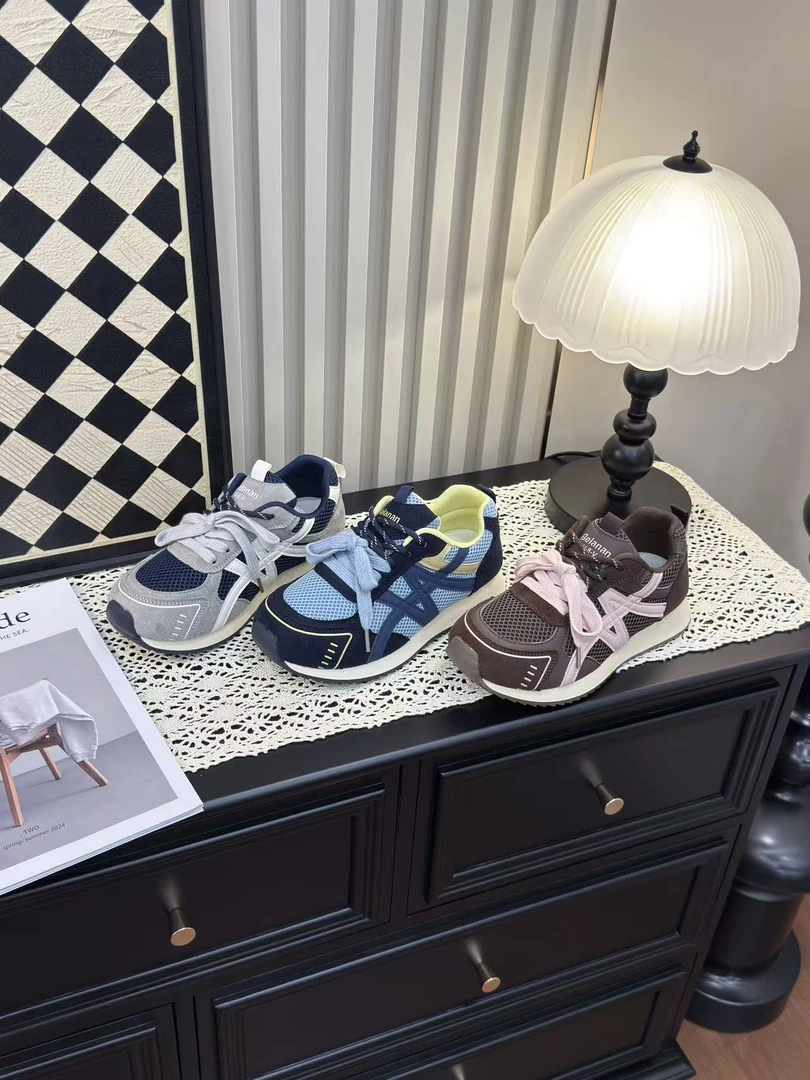 厚底网面德训鞋女2025新款秋季百搭透气休闲运动阿甘鞋轻便老爹鞋