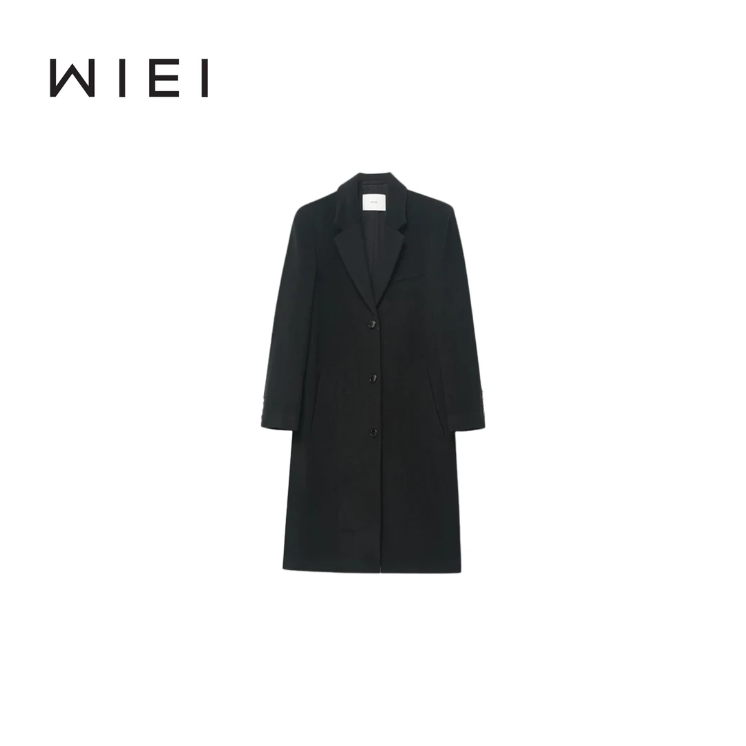 《WI EI》极简ROW风_羊绒&澳毛经典松弛直身廓形西装呢大衣23601