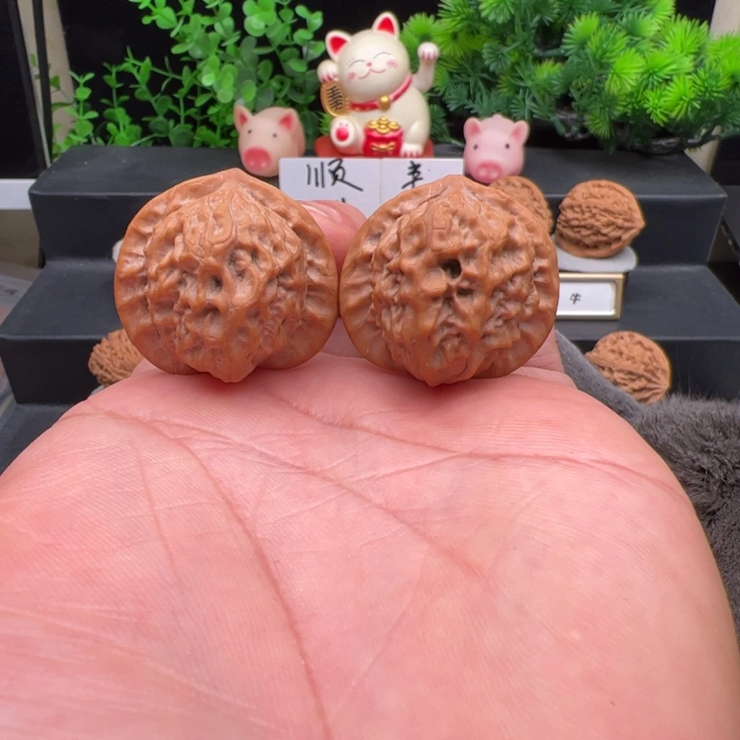 文玩核桃把件正宗兴隆瓷娃娃，尺寸34.5