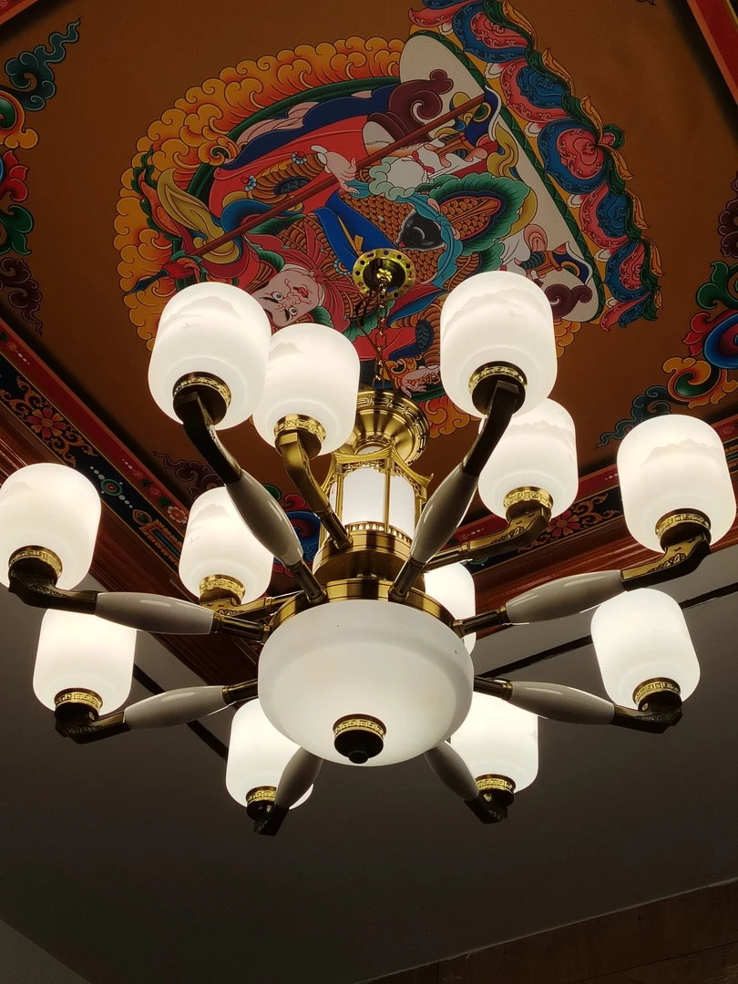 畅销款三色变光12头藏式吊灯A11-12