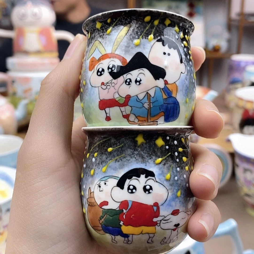 杯掬***手景德镇陶瓷高温瓷