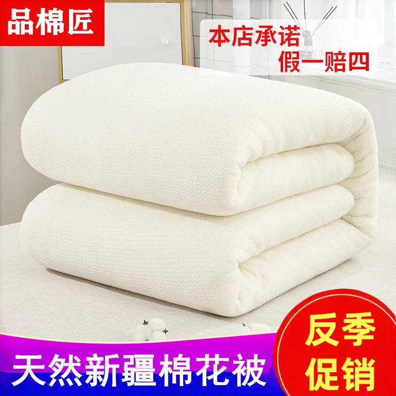 品棉匠新疆长绒棉被棉花被子单人冬春秋被芯学生宿舍棉絮床垫褥子