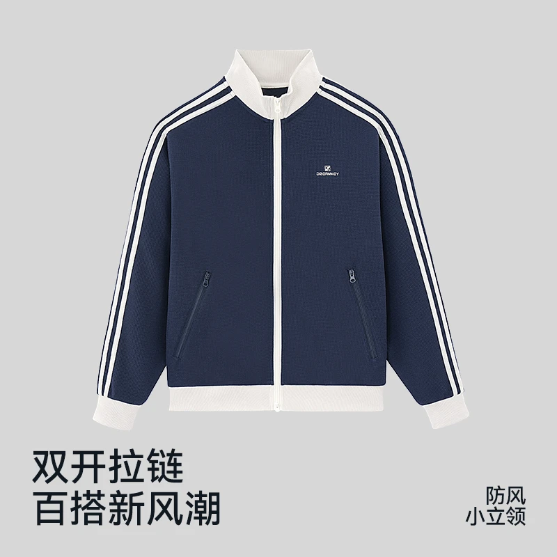 宽松休闲运动外套女士立领厚款城市运动潮流运动简约百搭7440