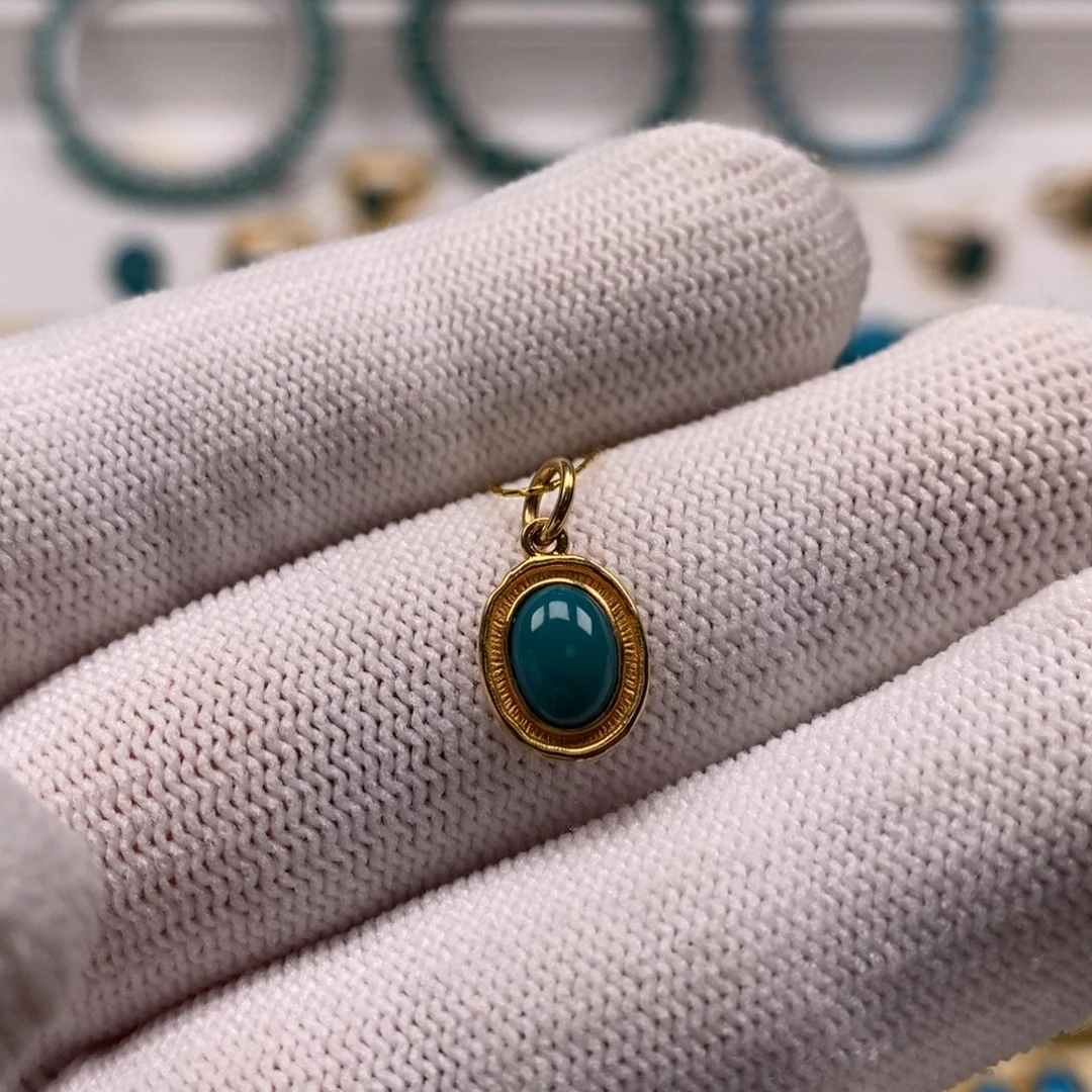 未镶嵌绿松石珠宝奇石AA419 侧挂