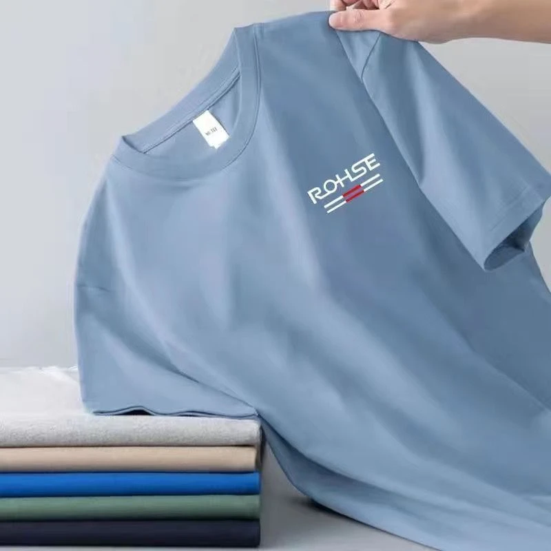 冰丝薄款短袖t恤男士夏季2025新款半袖潮流宽松体恤夏装上衣服男