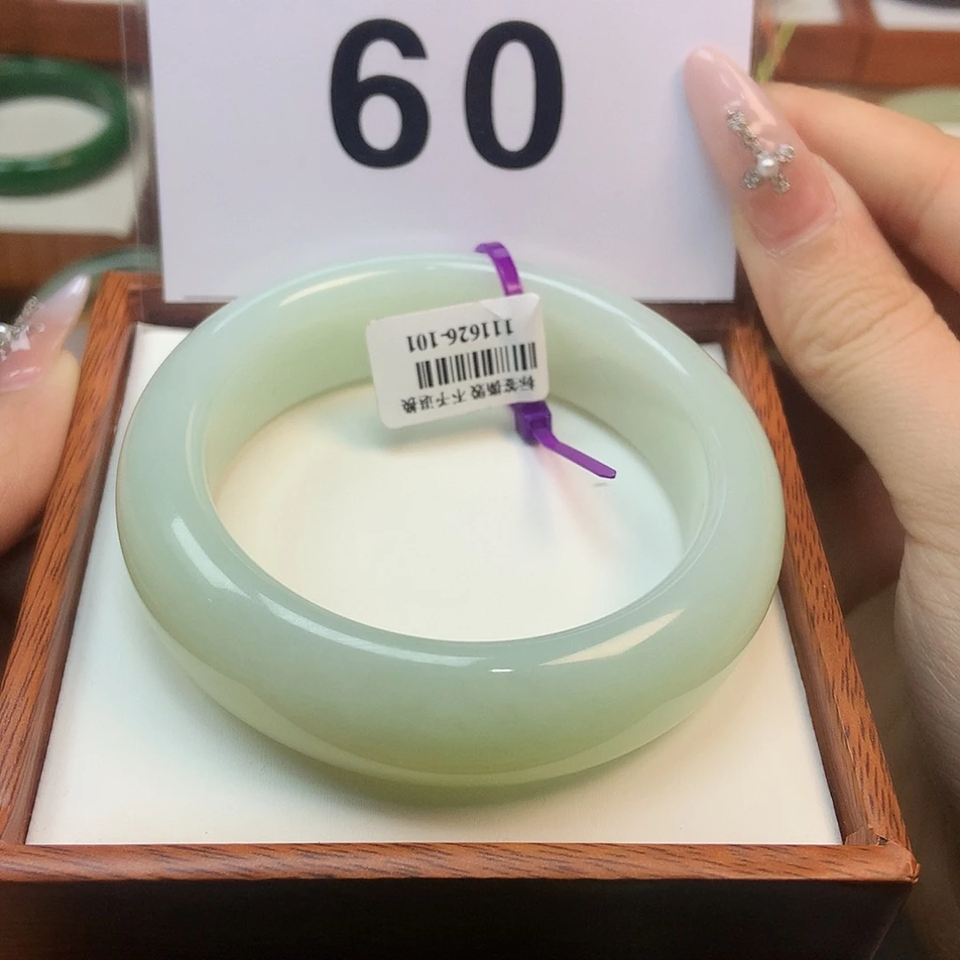 和田玉未镶嵌手镯60 61