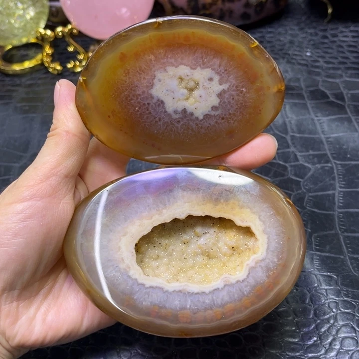 未镶嵌珠宝半成品水晶黄牙软盆