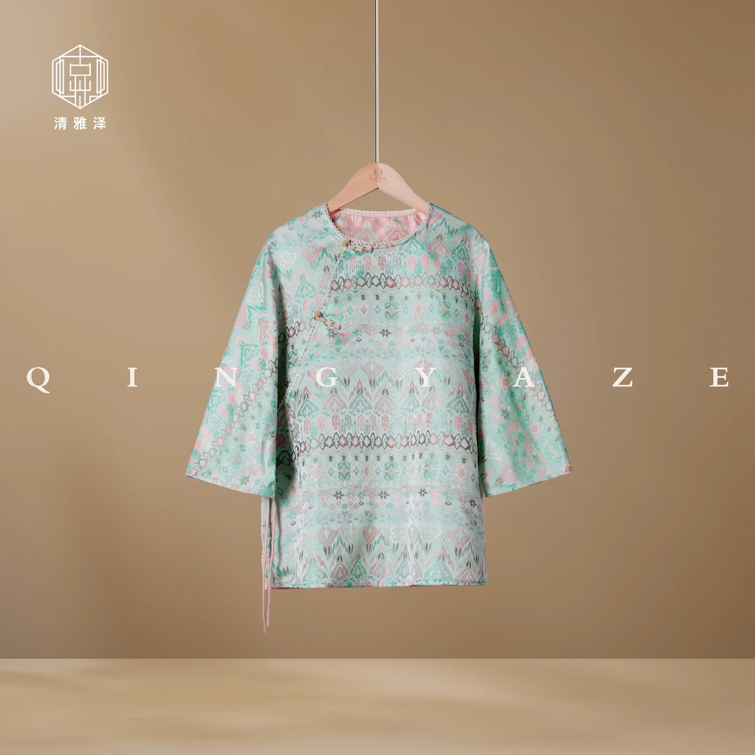 壮锦·高山流水！桑蚕丝新中式上衣！GZ6321