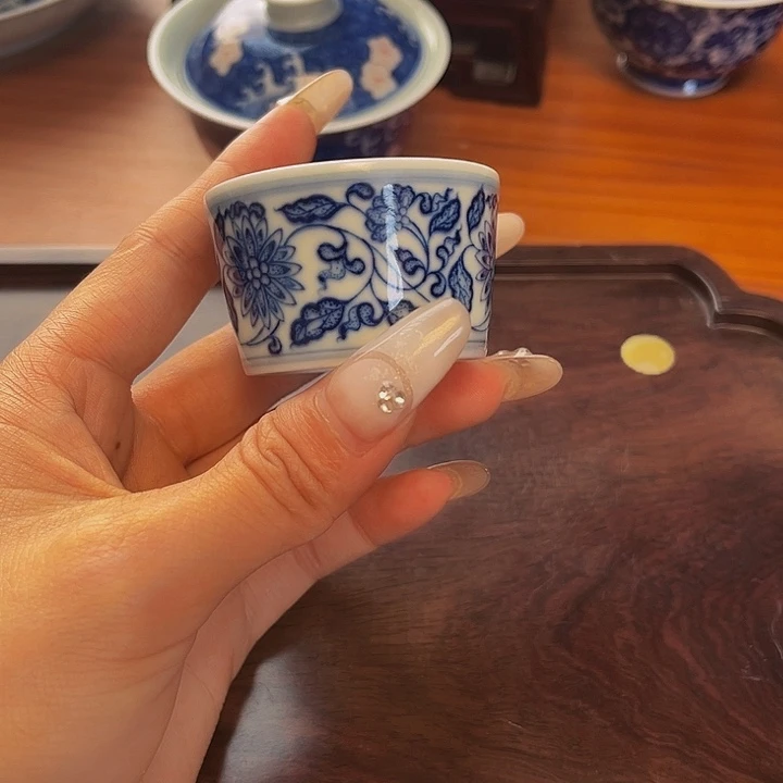 杯子九曰陶手工手绘茶具