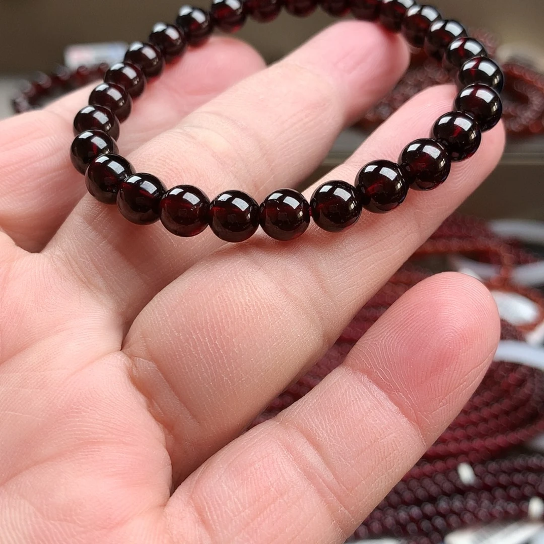 石榴石手串未镶嵌7