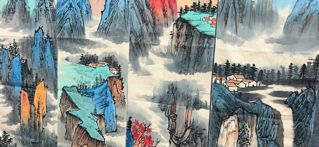 【樊竹】精品四条屏装饰画通用链接