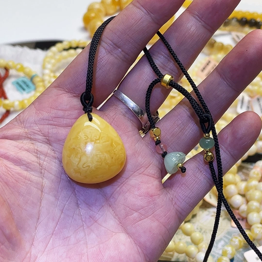 蜜蜡未镶嵌吊坠(赠链)吊坠