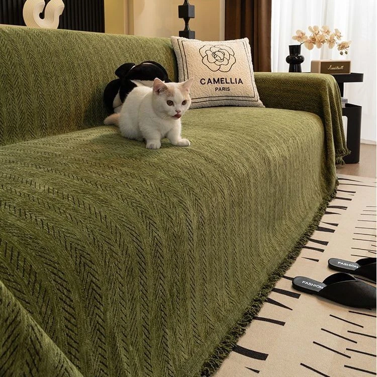 雪尼尔沙发盖布2025新款四季通用沙发垫毯防猫抓全盖沙发巾mmv