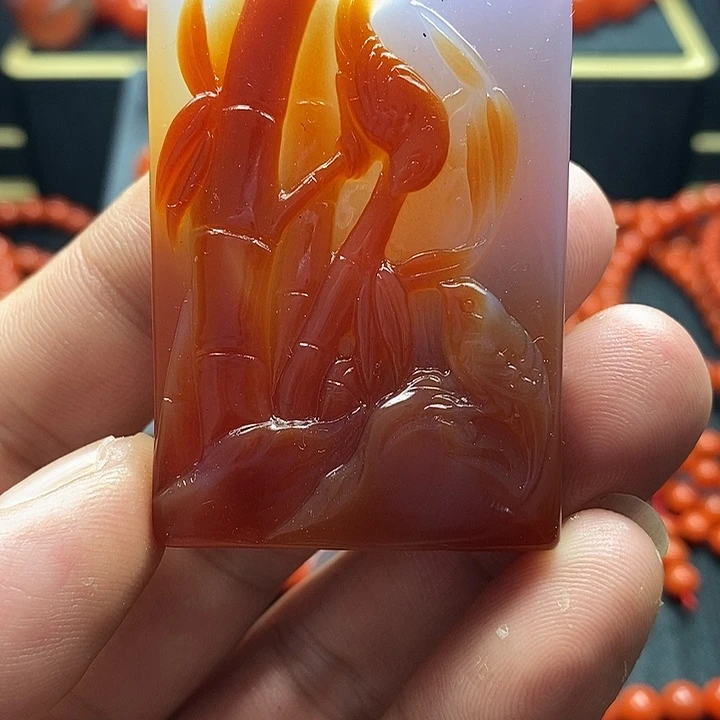 南红玛瑙挂件未镶嵌-****-