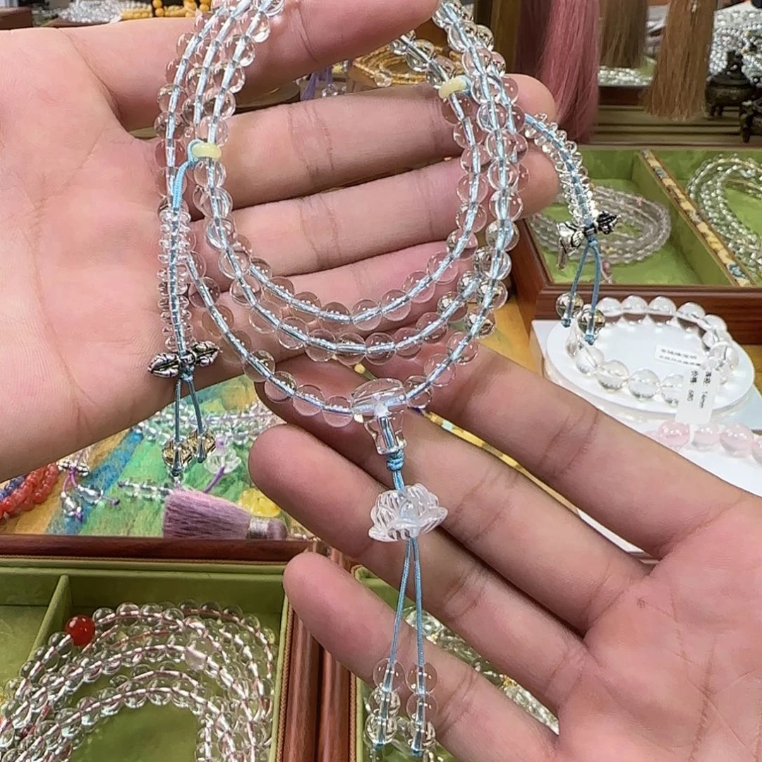 手链未镶嵌水晶白水晶108