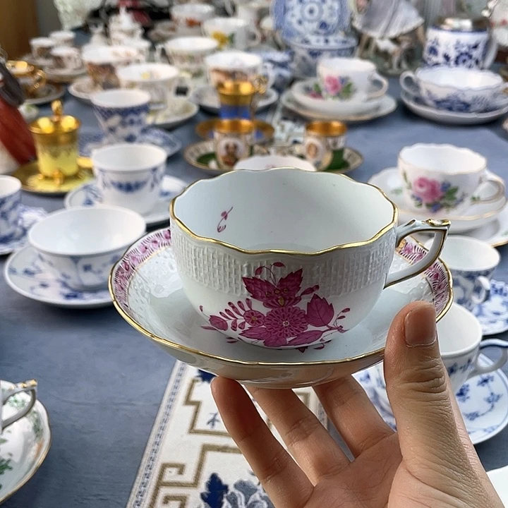 中古欧瓷瓷器小房子