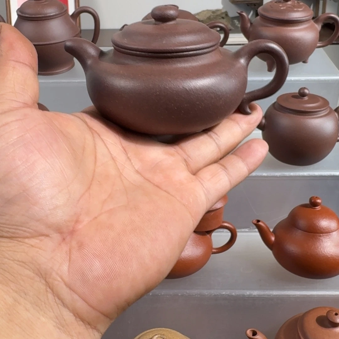 朵***饽茶壶紫砂宜兴瑕疵