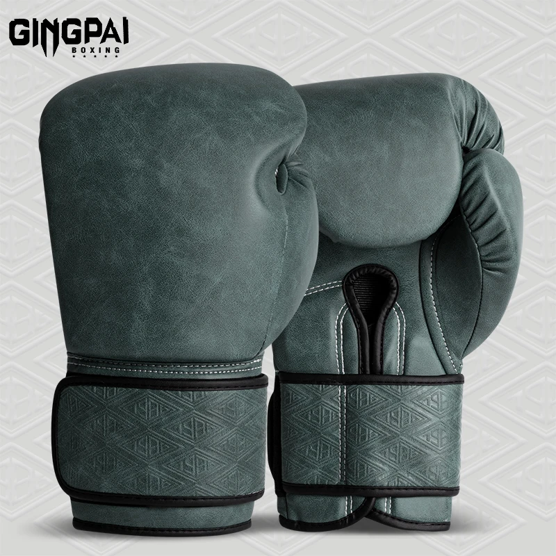 竞派专业拳击手套男女成人训练打沙袋包复古拳套泰拳格斗搏击散打