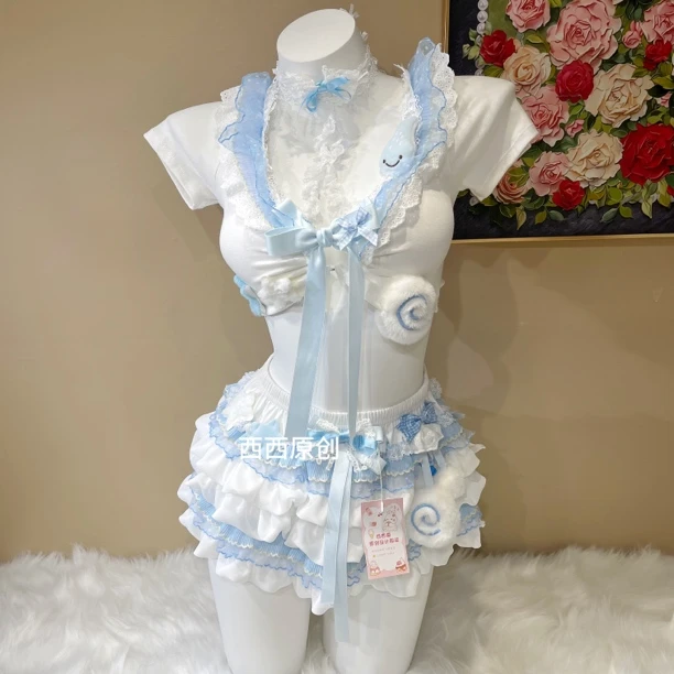 原创西西DD-72手作款夏季韩版可爱性感吊带辣妹日系甜美蛋糕裙