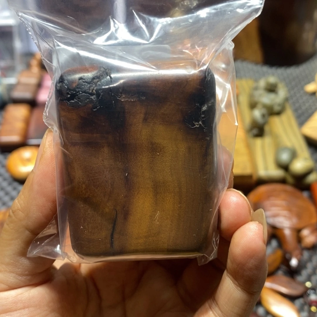 木茶***星枣木瑕疵木块一个