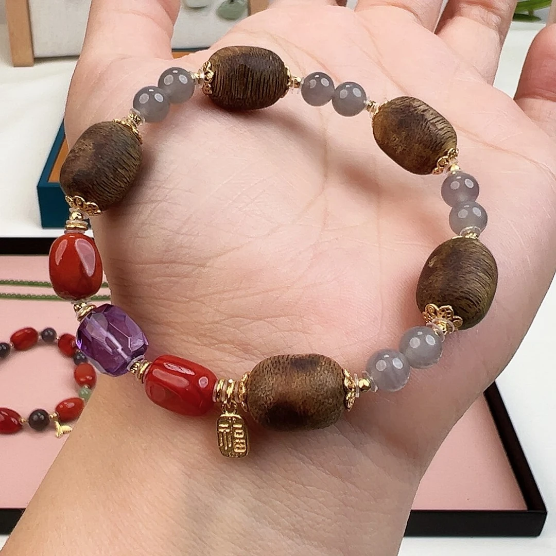 手串沉香沉香南红烟紫