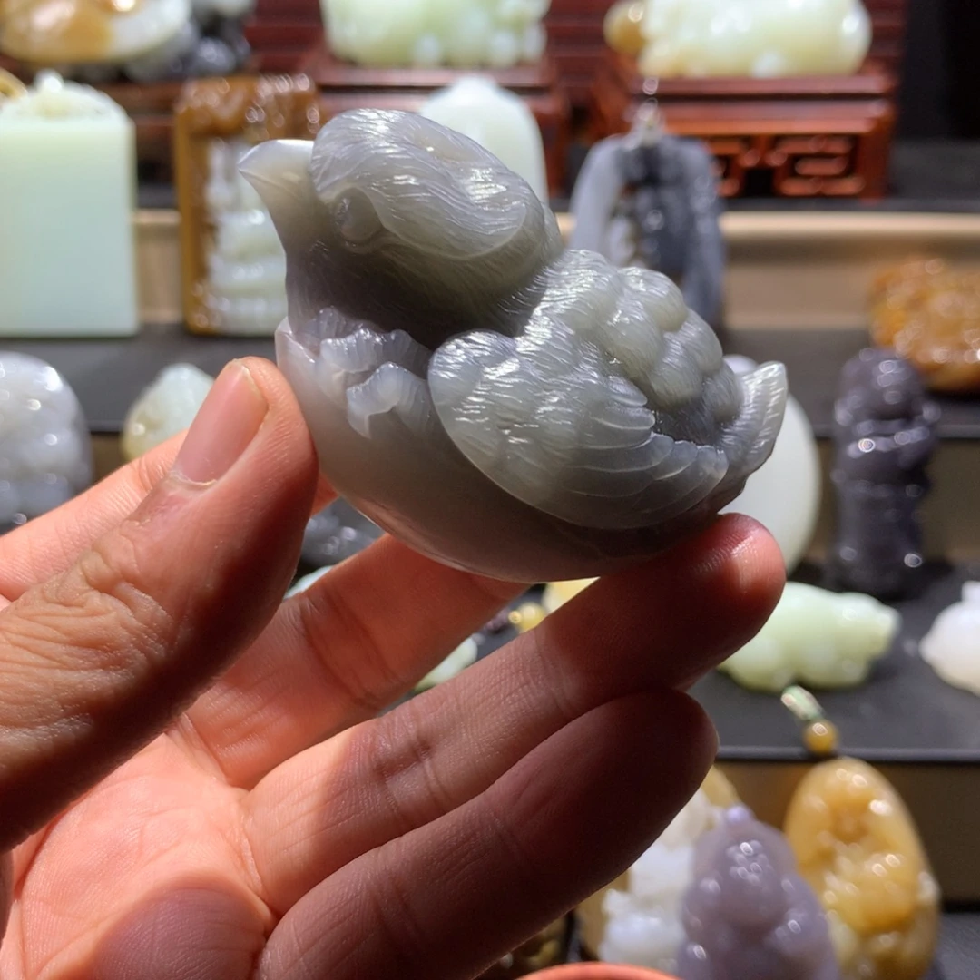 和田玉未镶嵌挂件