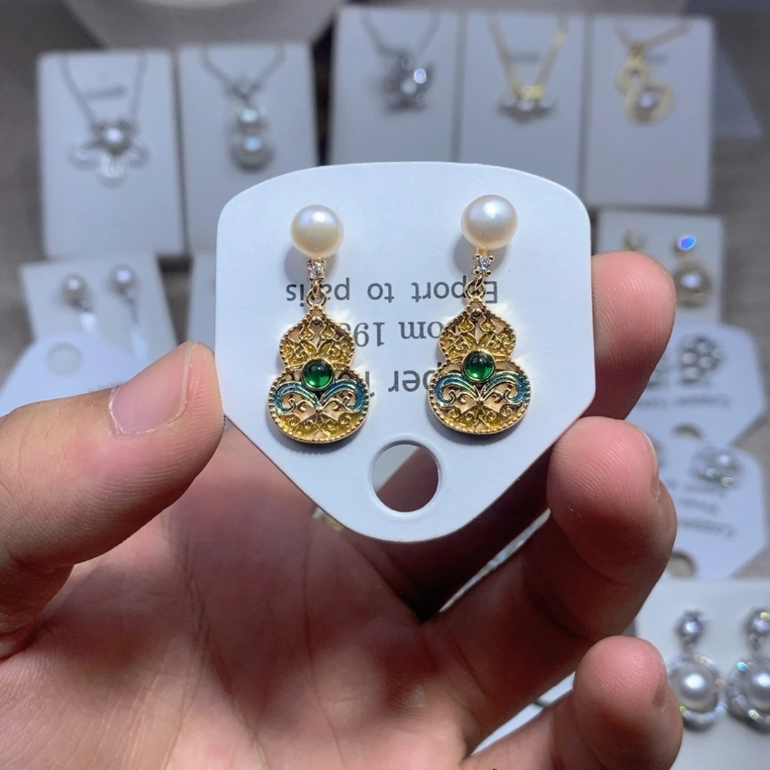 未镶嵌淡水珍珠耳饰