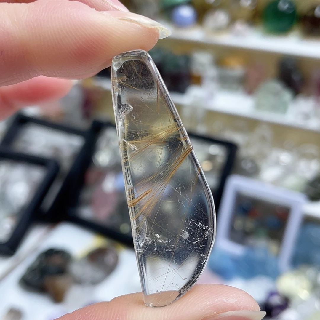 发晶珠宝半成品未镶嵌2154