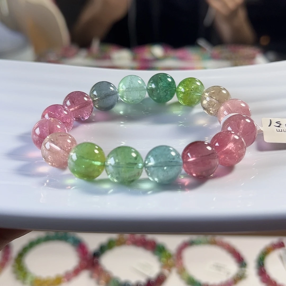 碧玺手链未镶嵌12.7mm