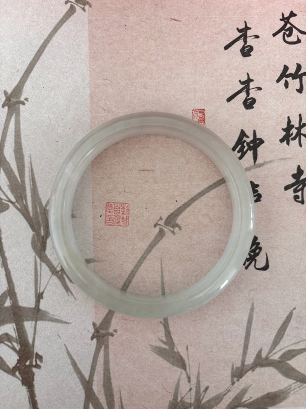 X748-五六加冰透晴水缅甸翡翠手镯