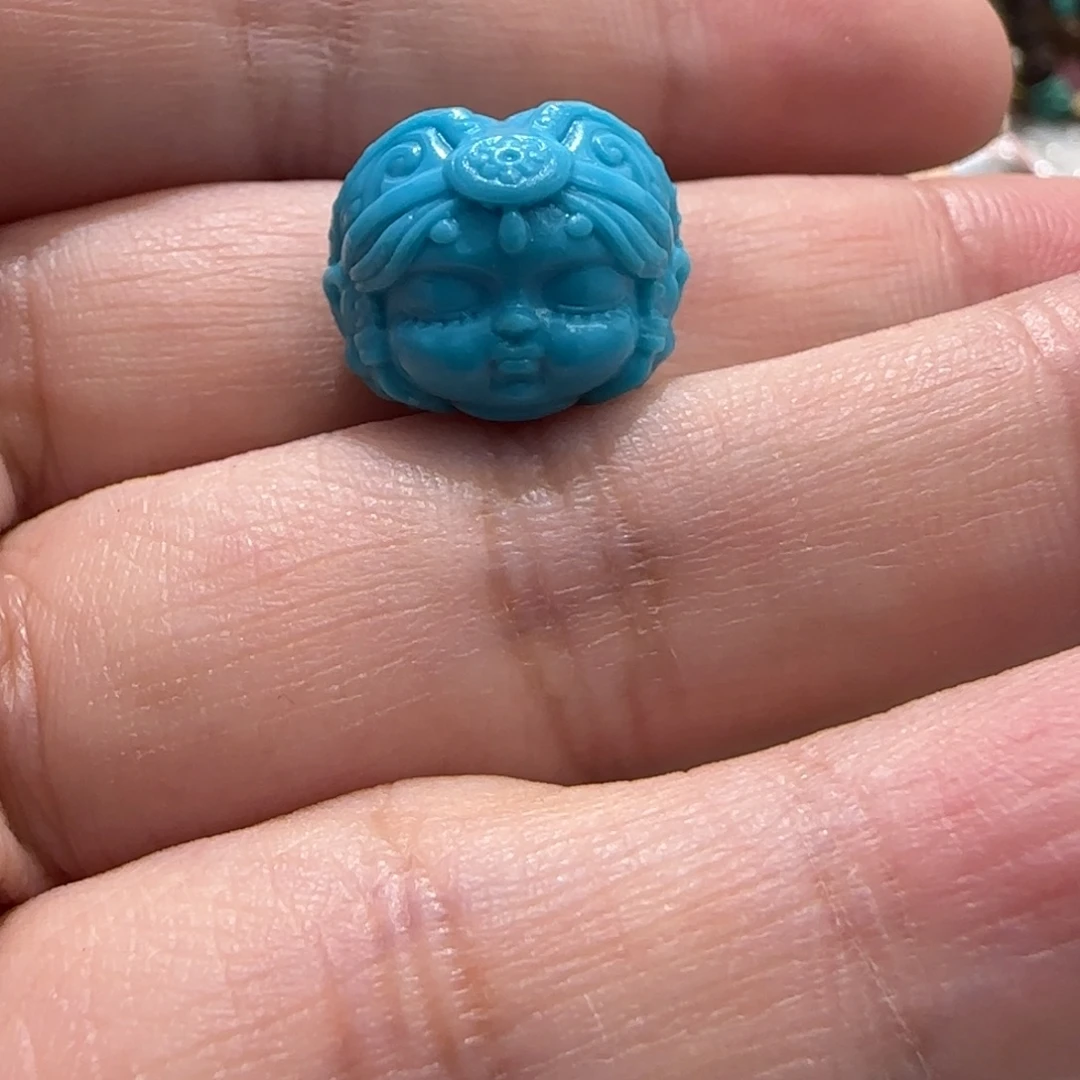 绿松石未镶嵌珠子