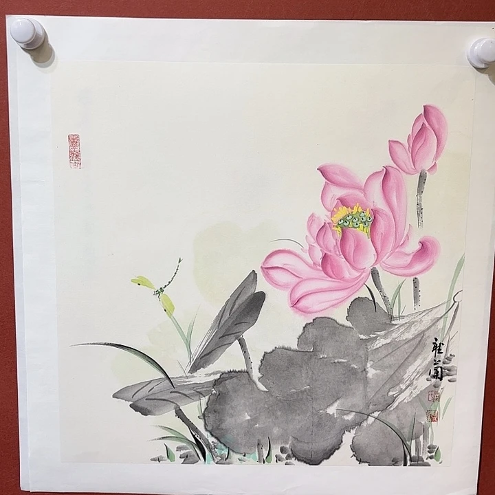 国画听兰老师花鸟