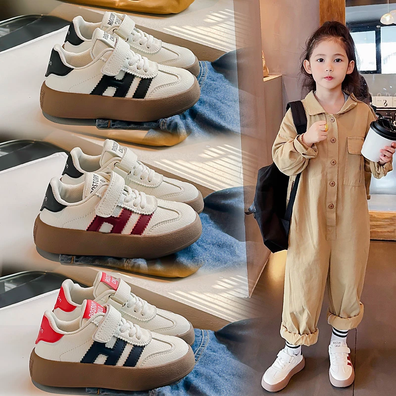 【交个朋友】2025春季休闲儿童复古运动时尚学生软底德迅鞋3321 ZHY