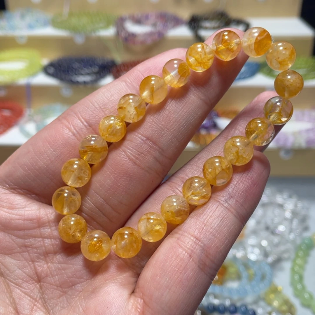 【闪购商品】水晶手链银S800镀金镶嵌