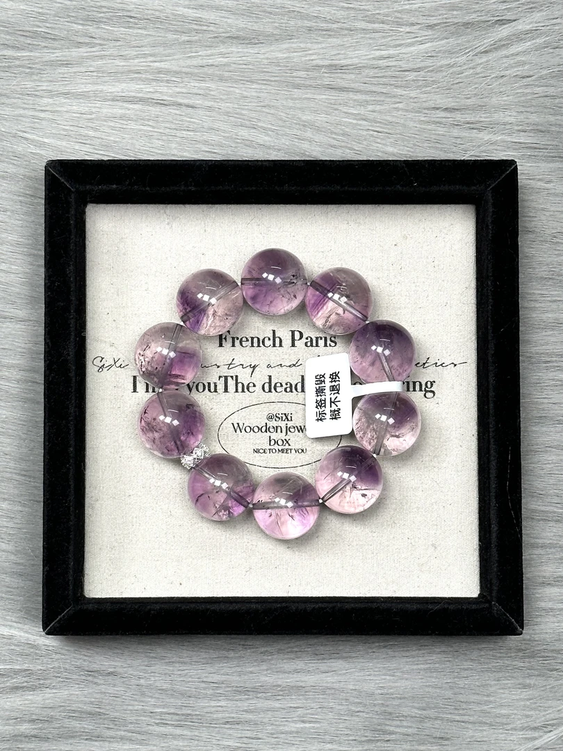 【黑加仑】纯银巴西紫 梵石 天然水晶 多样性发货AW056/AW057/AW058