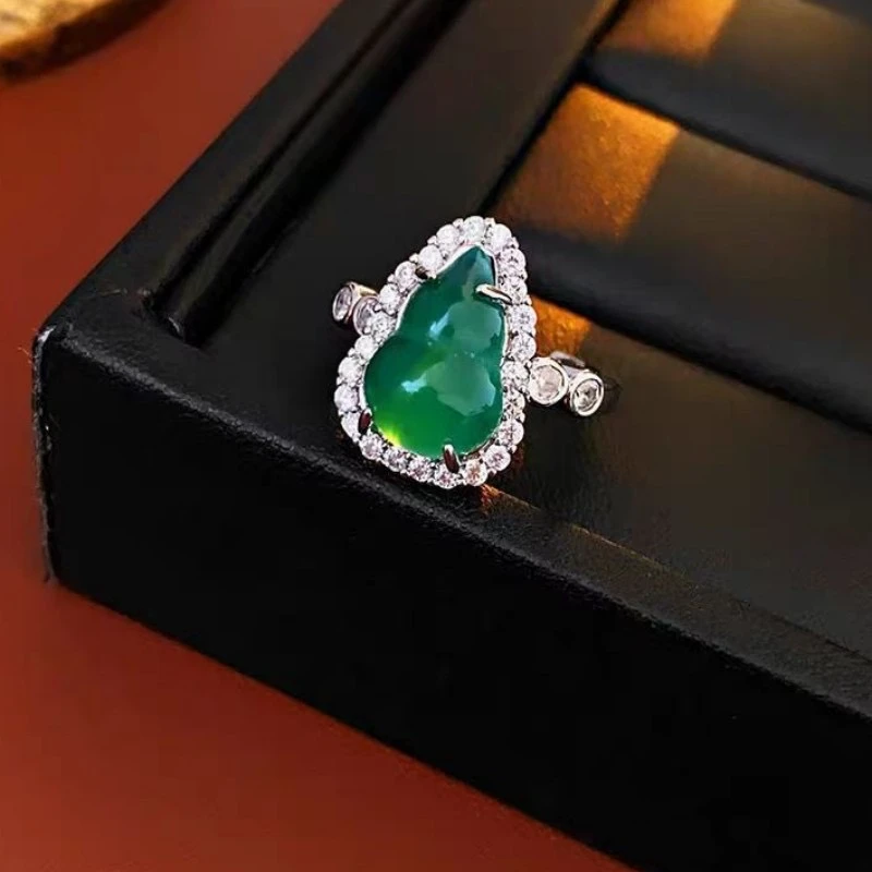 民族风时尚气质绿色葫芦戒指WJ01