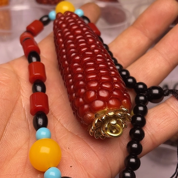 树脂制品文玩玉米制品把件