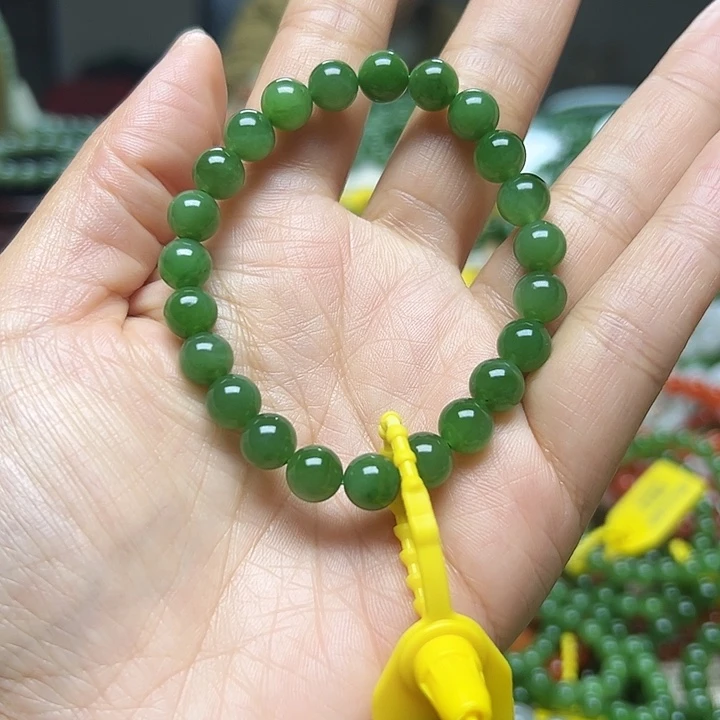 和田玉（碧玉）未镶嵌手链