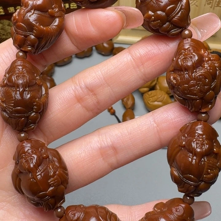 橄榄核手串/手链八大财神