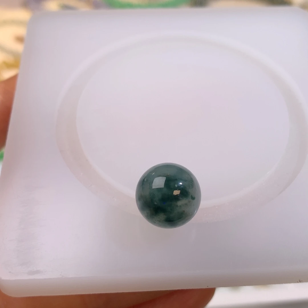 定制翡翠未镶嵌蓝水 卡12.7 ye