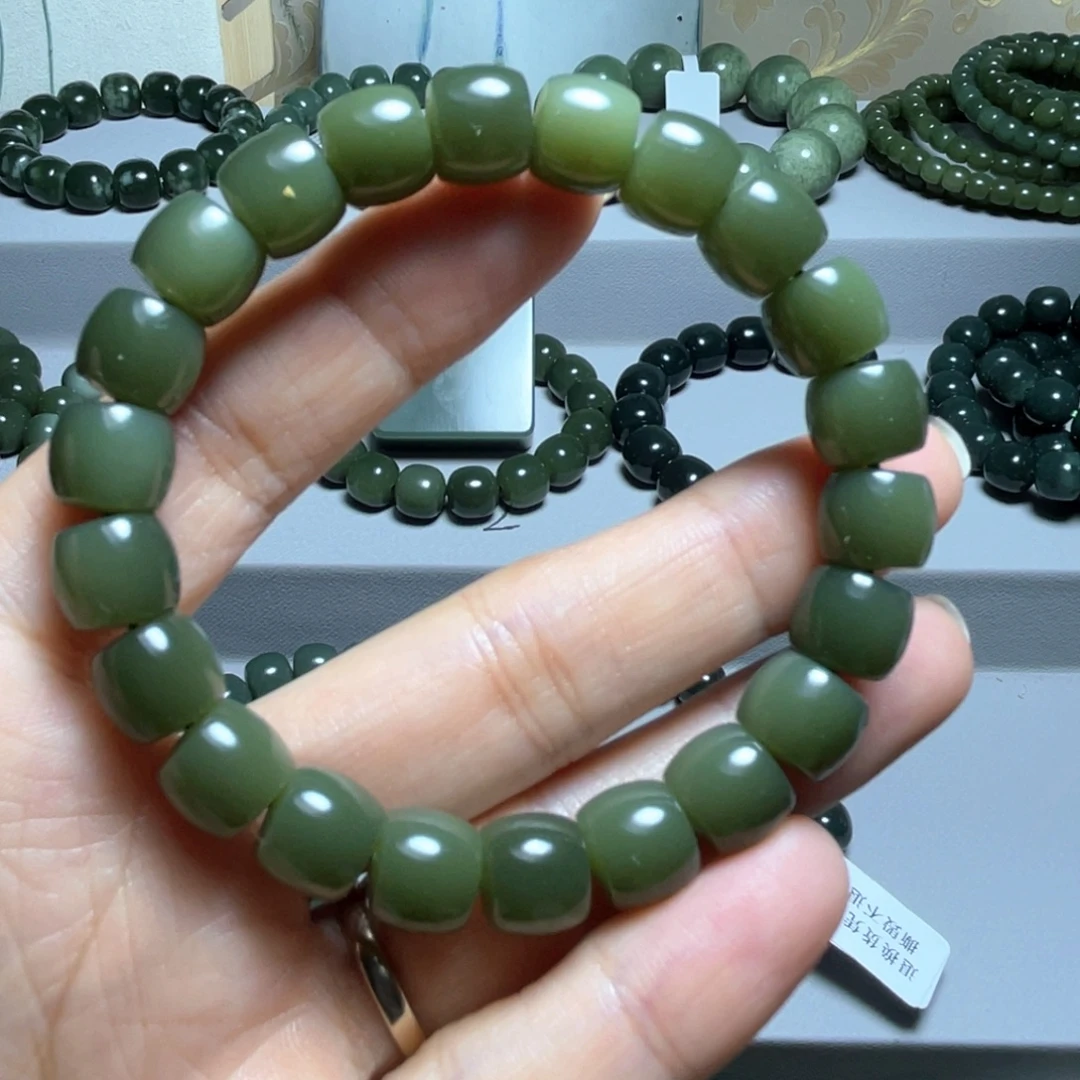 隔***也和田玉（糖玉）未镶嵌手链