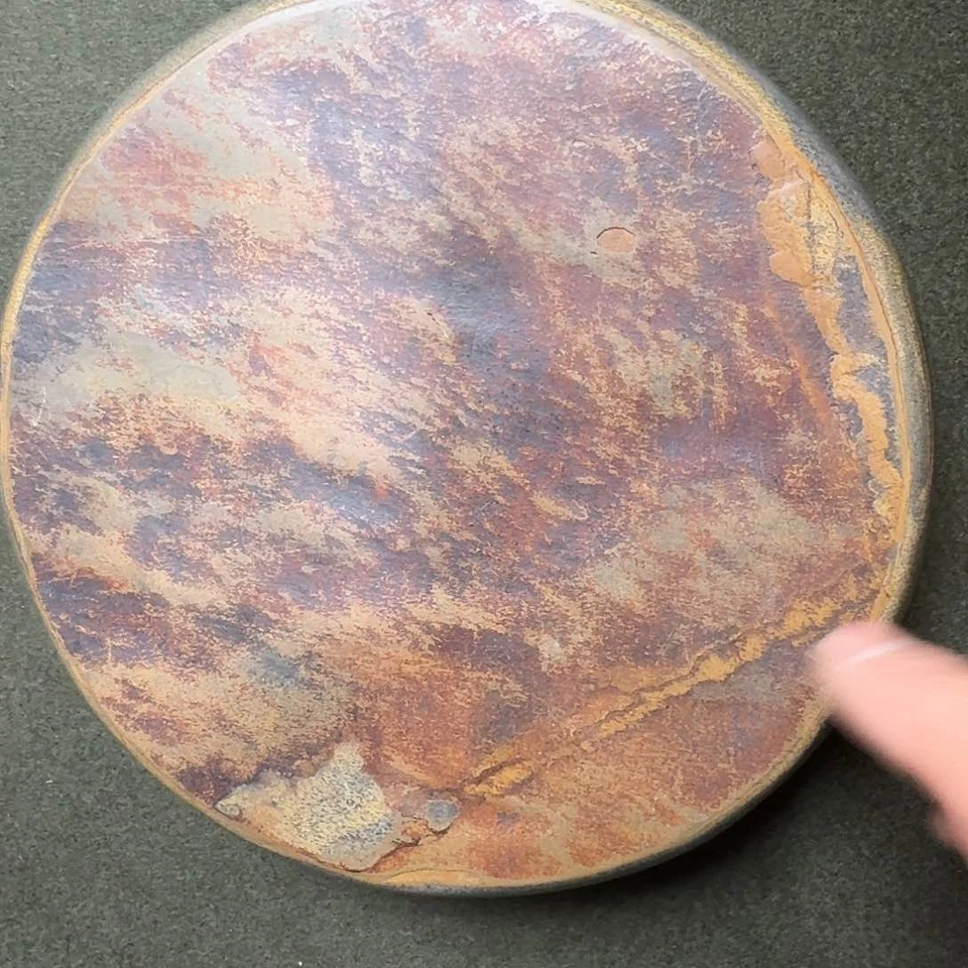 歙砚石刻壶承摆件