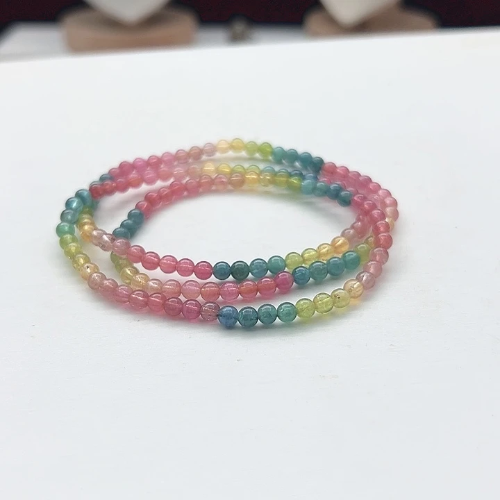 碧玺未镶嵌手链15号