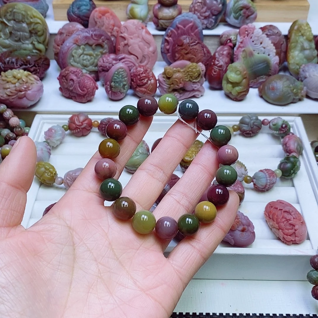 玛瑙/玉髓盐源玛瑙手链未镶嵌