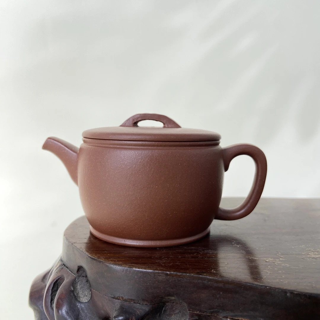 宜兴手工紫砂陶 （万旭霞）120cc茶壶GS4208-3