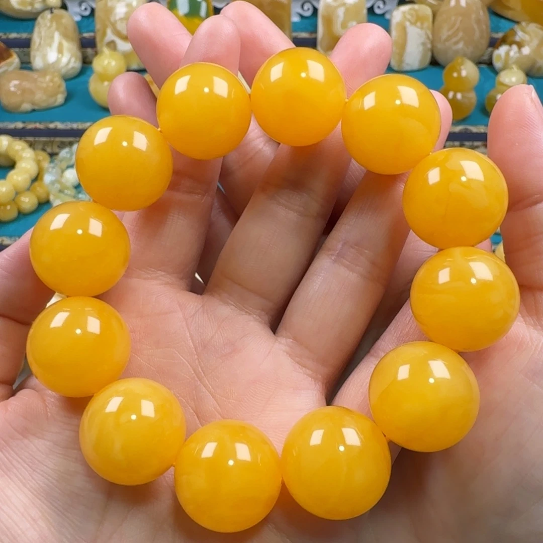 琥珀未镶嵌手链同料